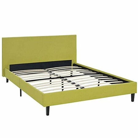 MODWAY FURNITURE Anya Full Size Fabric Bed, Teal MOD-5418-TEA